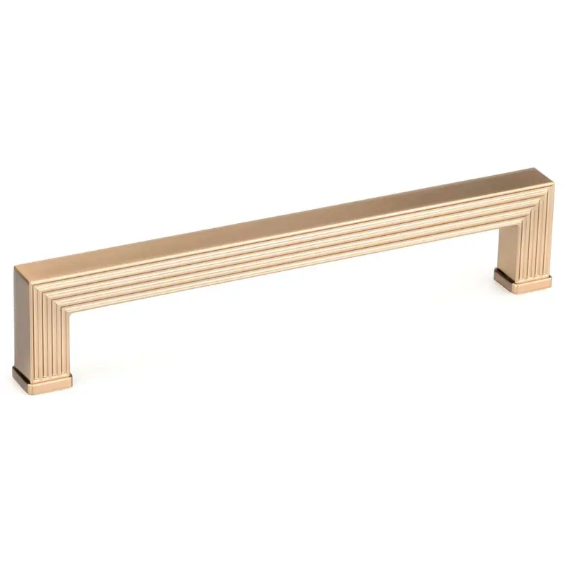 Textured Transitional Pull - 7-9/16" Center-to-Center - 8-7/32" OL- Champagne Bronze