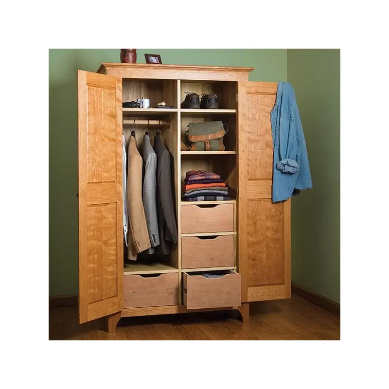 Traditional Cherry Wardrobe - Paper Plan