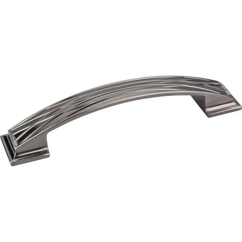 Aberdeen Lined Pull, 128 mm C/C, Brushed Black Nickel