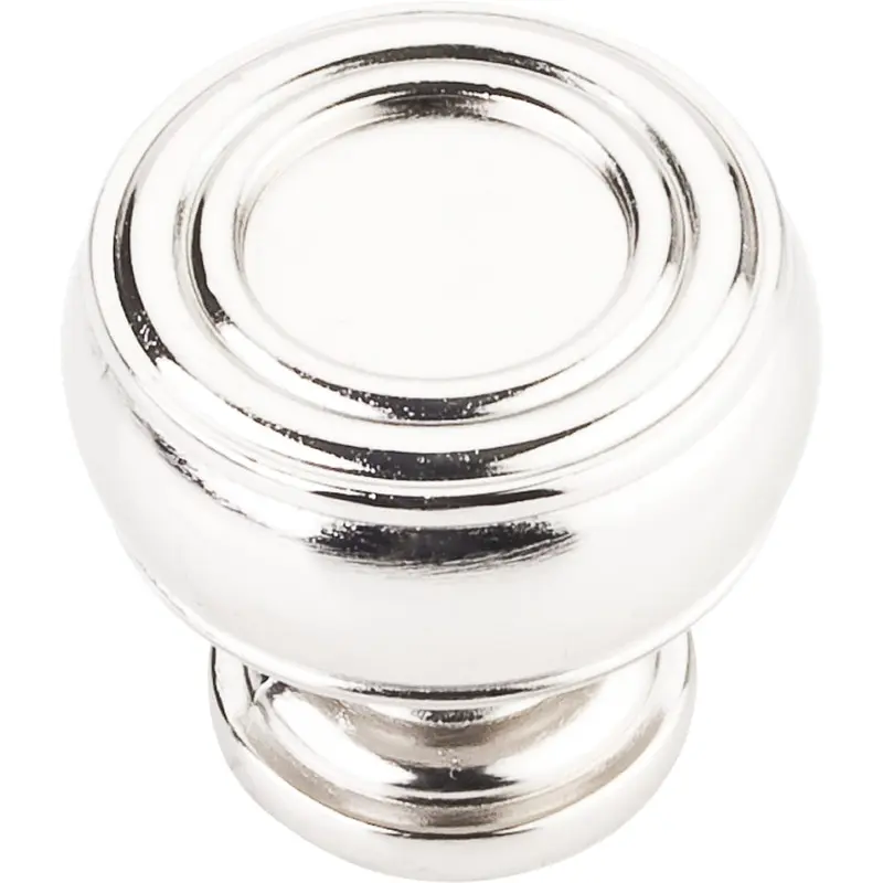 Bremen 2 Barrel Knob, 1-3/16" Dia.,  Polished Nickel
