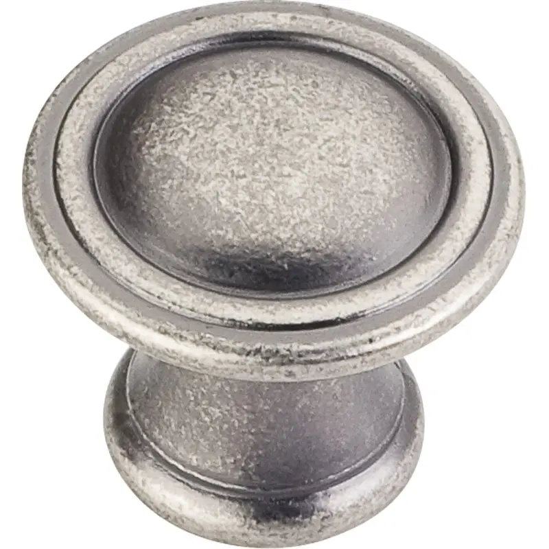 Cordova Knob, 1-3/16" Dia.,  Distressed Pewter