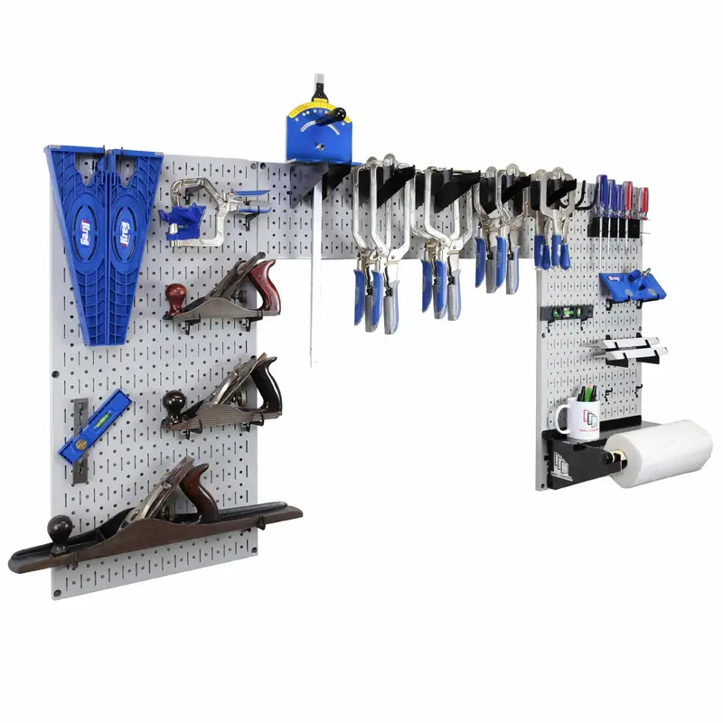 Lazy Guy DIY Maker Woodworking Tool Storage Organizer Set, Grey