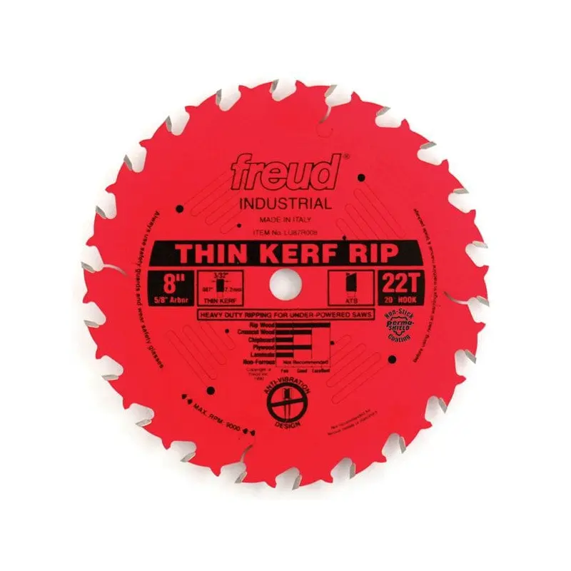 LU87R008 Red Perma Shield Circular Saw Blade 8" x 5/8" Bore x 22 Tooth ATB