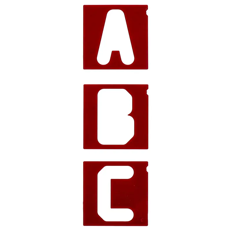 Vertical Letters Set for Sign Making Jigs - 2-1/2" -  34pc