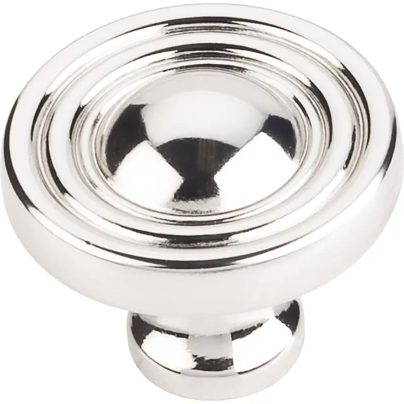 Bella Round Knob, 1-3/8" Dia.,  Polished Nickel