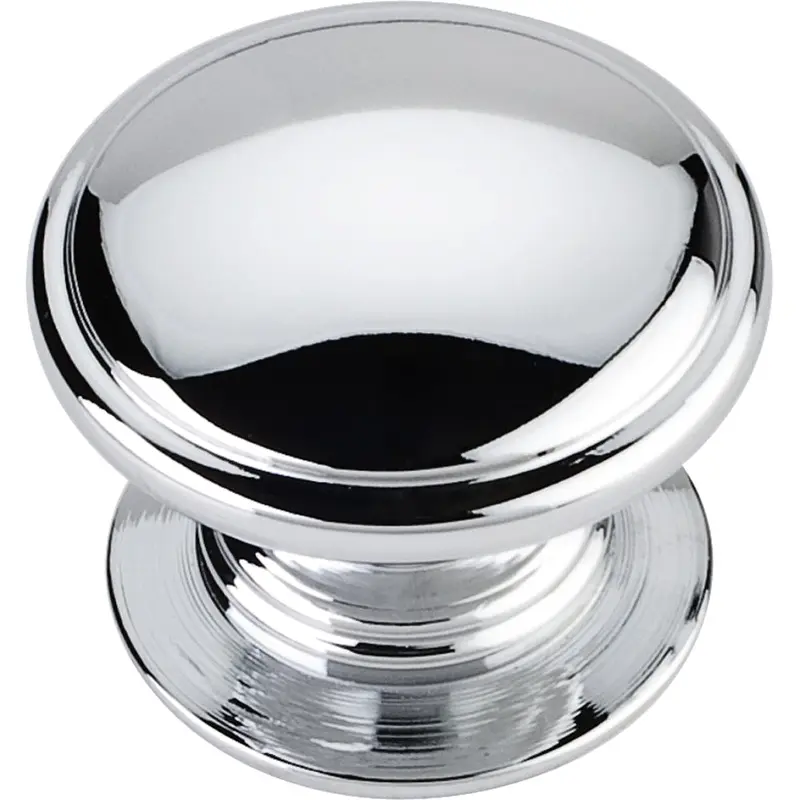 Durham Knob, 1-1/4" Dia.,  Polished Chrome