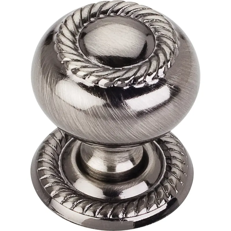 Rhodes Knob, 1-1/4" Dia., Brushed Black Nickel