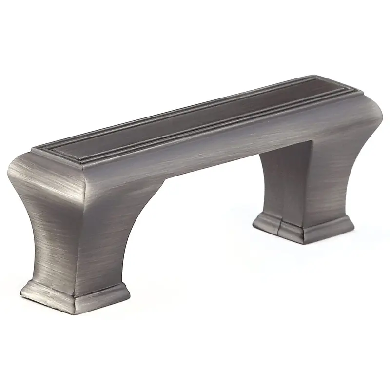 Traditional Pull, 3-3/4" Center-to-Center, Antique Nickel