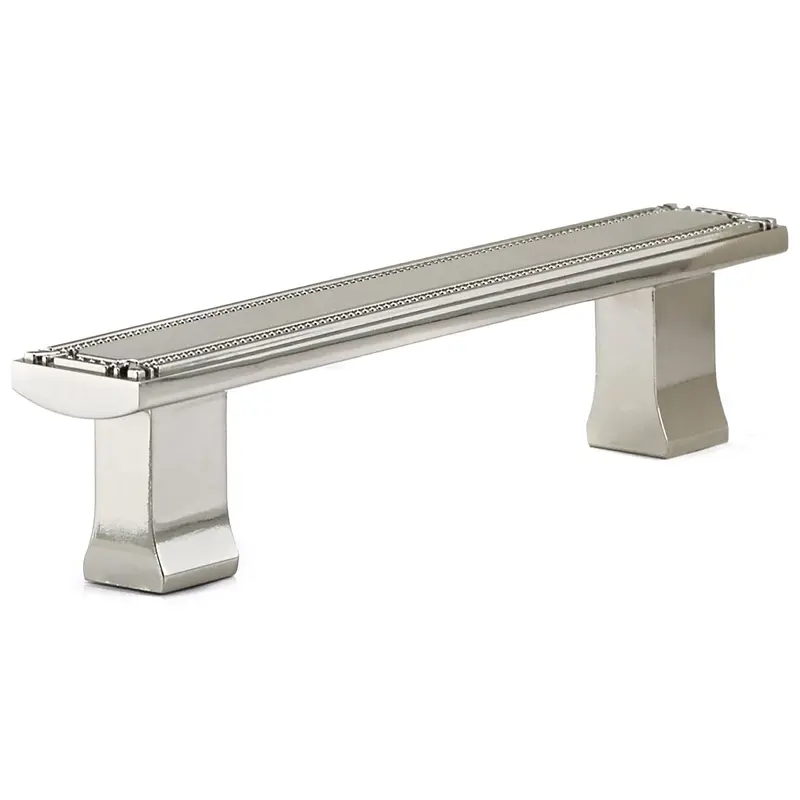 Traditional Pull, 5-1/16" Center-to-Center, Polished Nickel