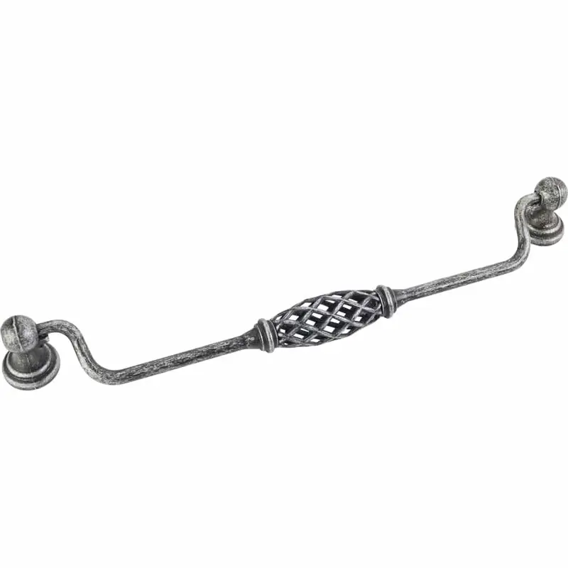 Tuscany Pull, 224 mm C/C, Finish  -Distressed Antique Silver
