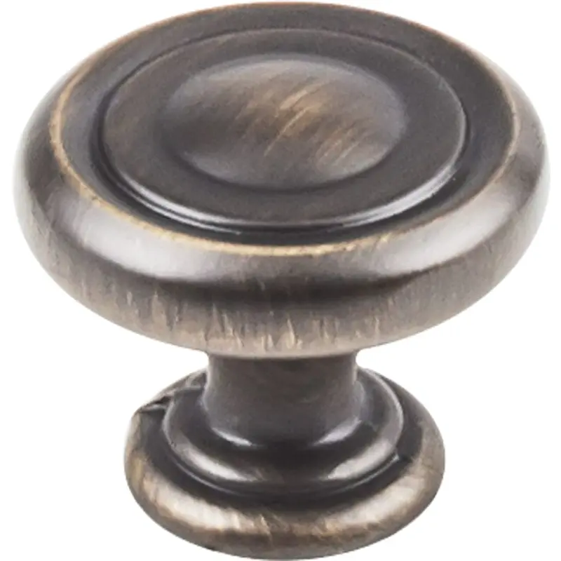 Bremen 1 Knob, 1-1/4" Dia.,  Antique Brushed Satin Brass