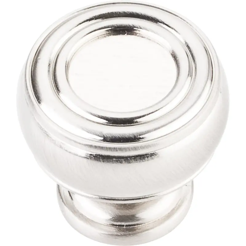 Bremen 2 Barrel Knob, 1-3/16" Dia.,  Satin Nickel