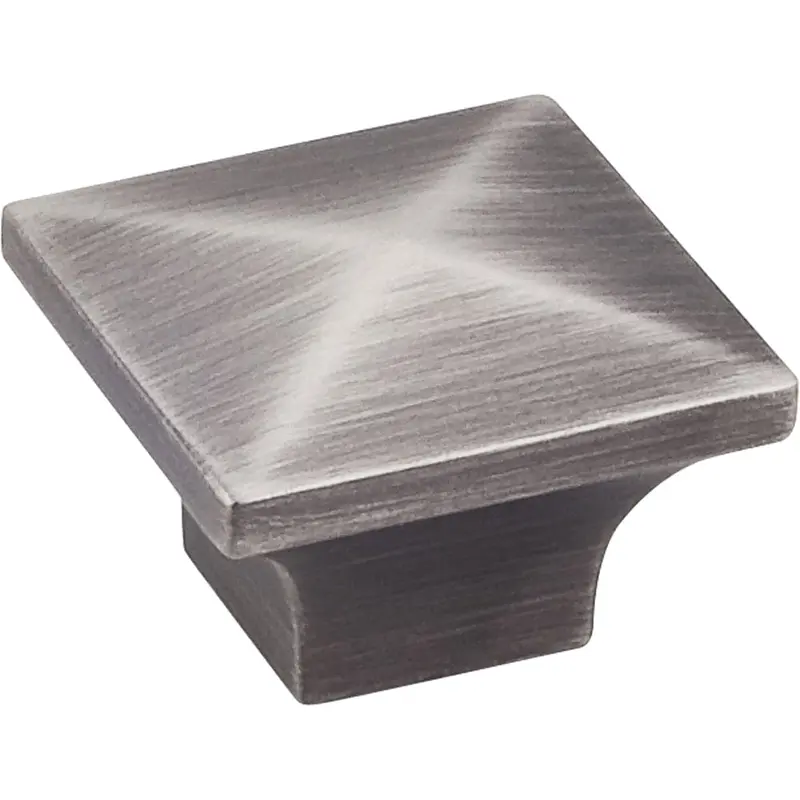 Cairo Knob, 1-1/4" O.L., Brushed Pewter