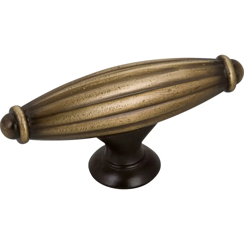 Glenmore Knob, 2-5/8" O.L., Antique Brushed Satin Brass