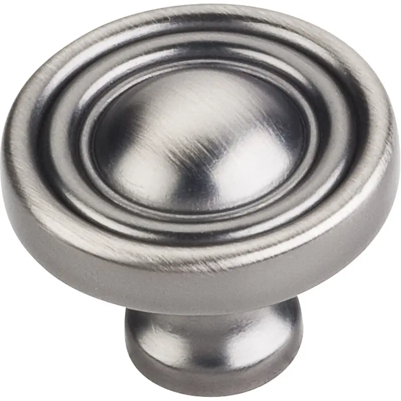 Bella Round Knob, 1-3/8" Dia.,  Brushed Pewter