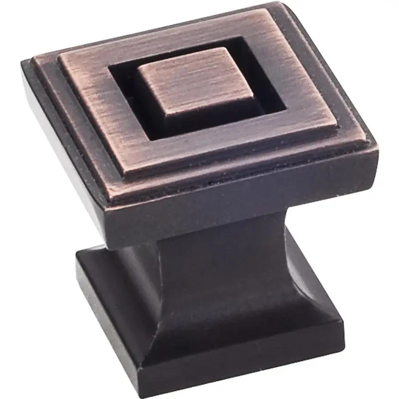 Delmar Knob 1" O.L., Brushed Oil Rubbed Bronze