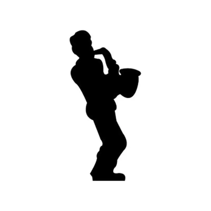 Woodworking Project Paper Plan to Build Saxophone Player Shadow