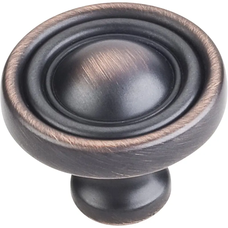 Bella Round Knob, 1-3/8" Dia.,  Brushed Oil Rubbed Bronze