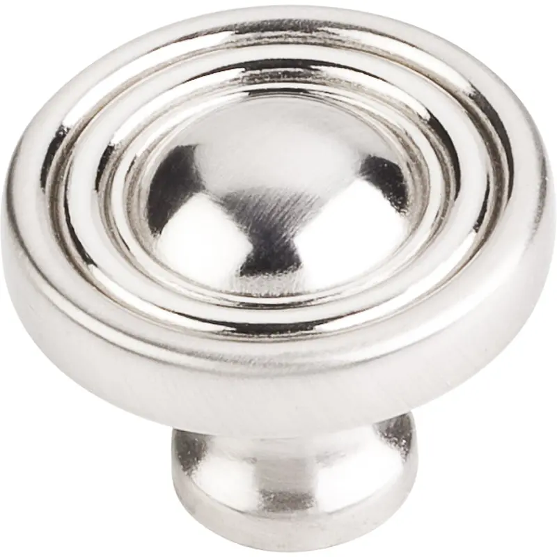 Bella Round Knob, 1-3/8" Dia.,  Satin Nickel