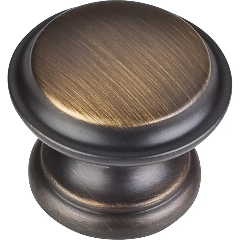 Cordova Knob, 1-3/8" Dia.,  Antique Brushed Satin Brass