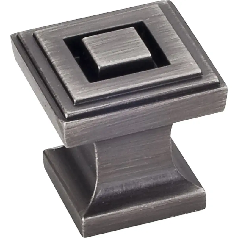 Delmar Knob 1" O.L., Brushed Pewter