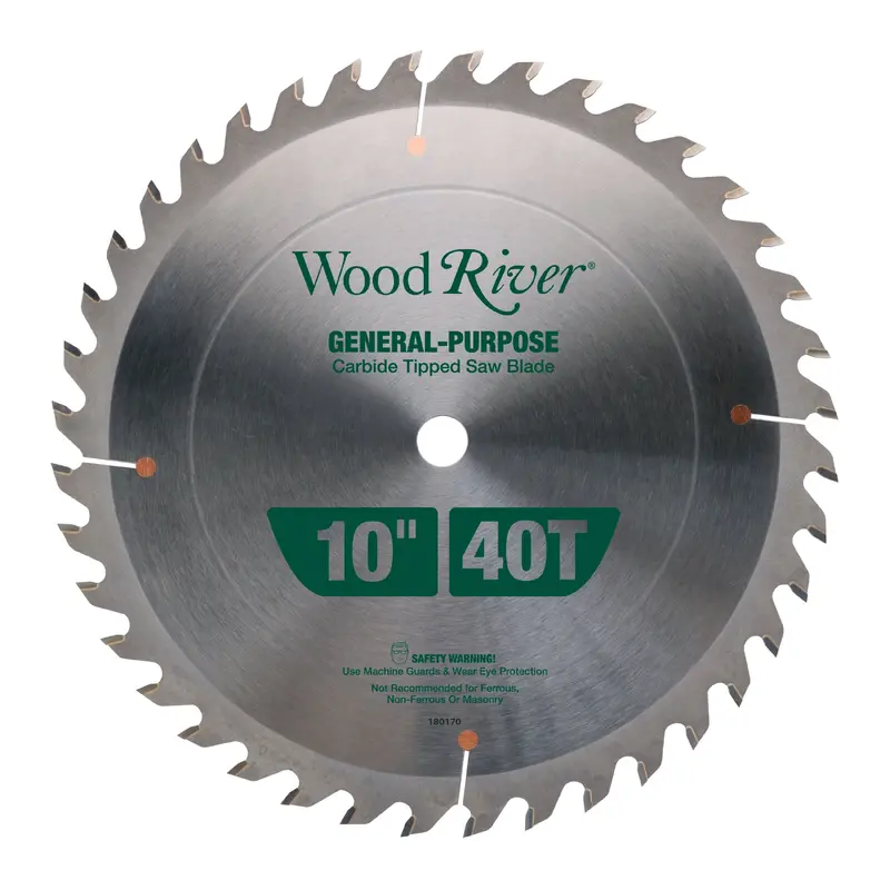 General Purpose Saw Blade - 10" x 5/8" Bore x 40 Tooth - ATB