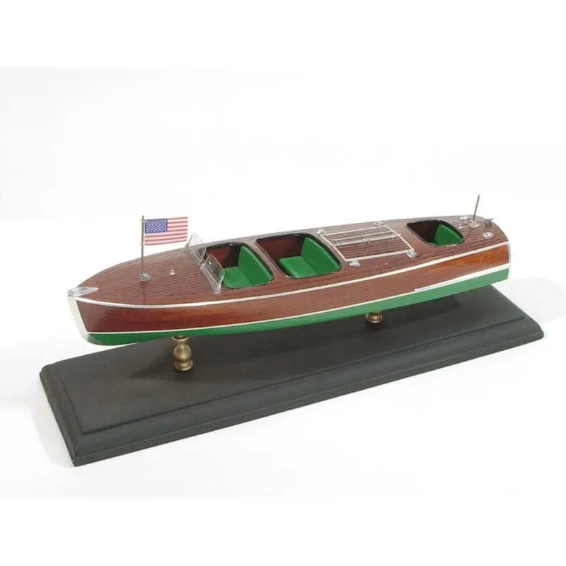 Laser Classic Boat Model Kit Chris Craft 1938 Triple Cockpit Barrel Back