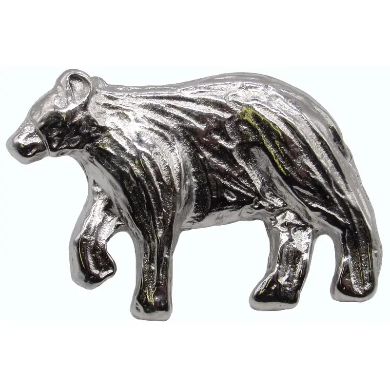 Bear Left Facing Knob Nickel