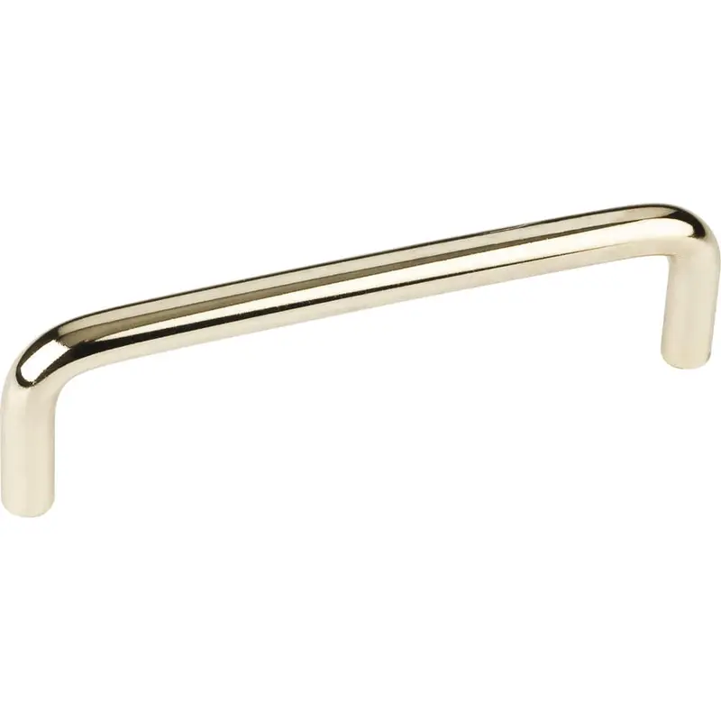 Torino Wire Pull, 4" C/C, Polished Brass