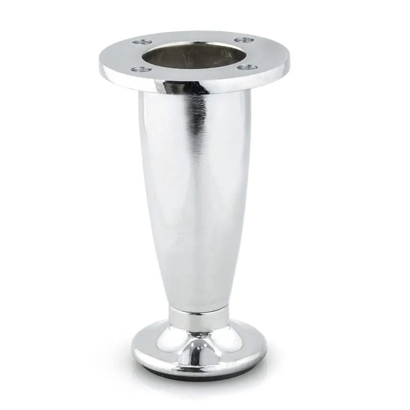5-29/32" (150 mm) Adjustable Contemporary Furniture Leg Chrome