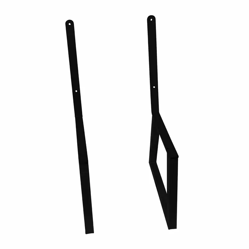 Bench Legs with Back Rest Black Pair