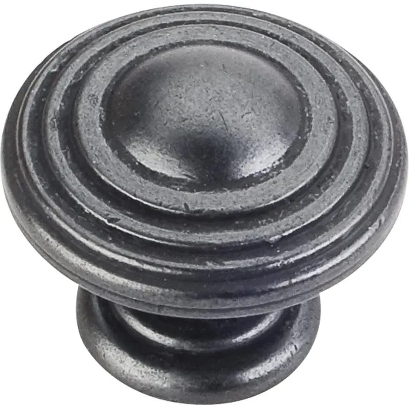 Bremen 2 Stacked Knob, 1-1/4" Dia.,  Gun Metal