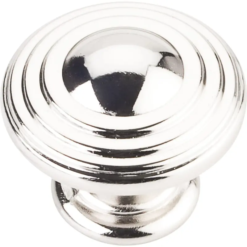 Bremen 2 Stacked Knob, 1-1/4" Dia.,  Polished Nickel