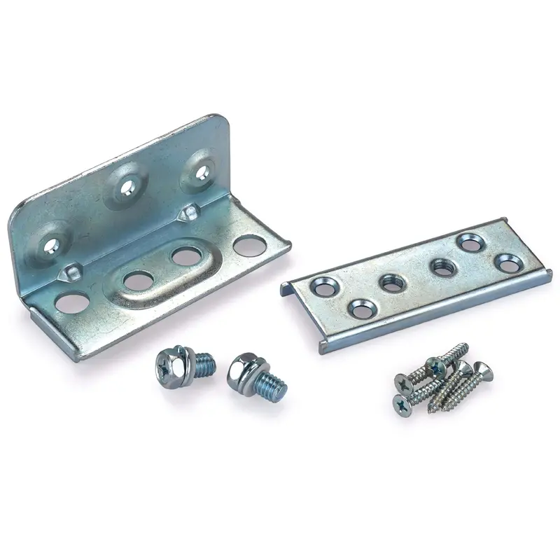 Surface-Mount Knock Down Low Profile Bed Frame Hardware - 1 Set