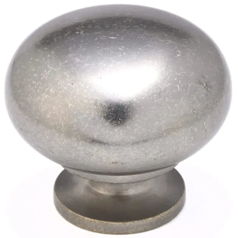 Traditional Knob, 1-1/2" D, Pewter