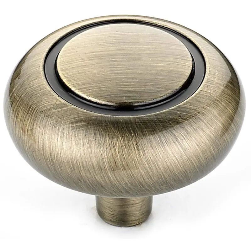 Traditional Knob, 1-1/4" D, Antique English