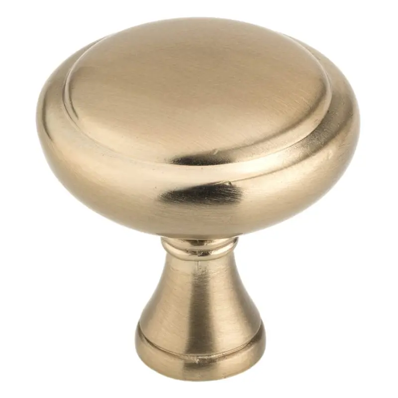 Traditional Knob, 1-1/4" D, Champagne Bronze
