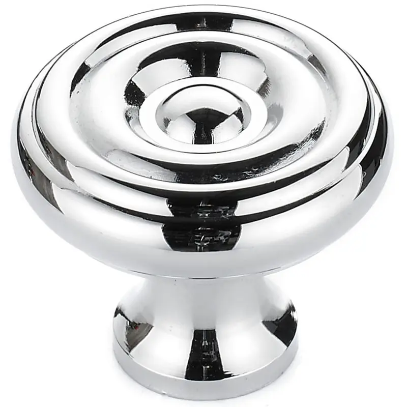 Traditional Knob, 1-1/4" D, Chrome
