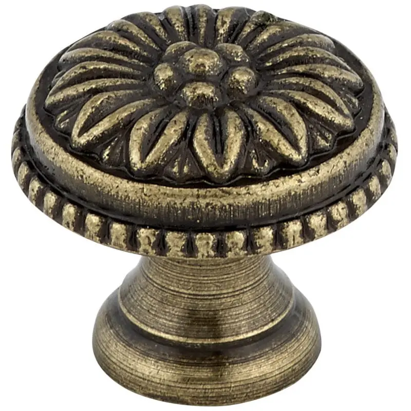 Traditional Knob, 1" D, Antique English