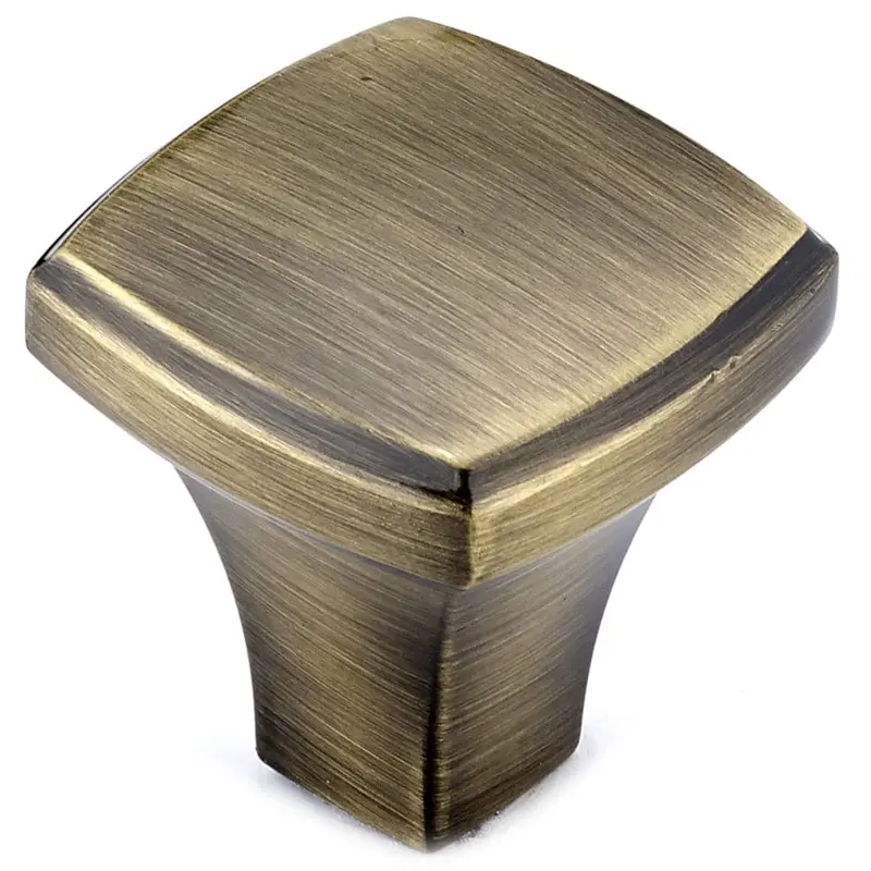 Transitional Knob, 1-1/4" x 1-1/4", Antique English