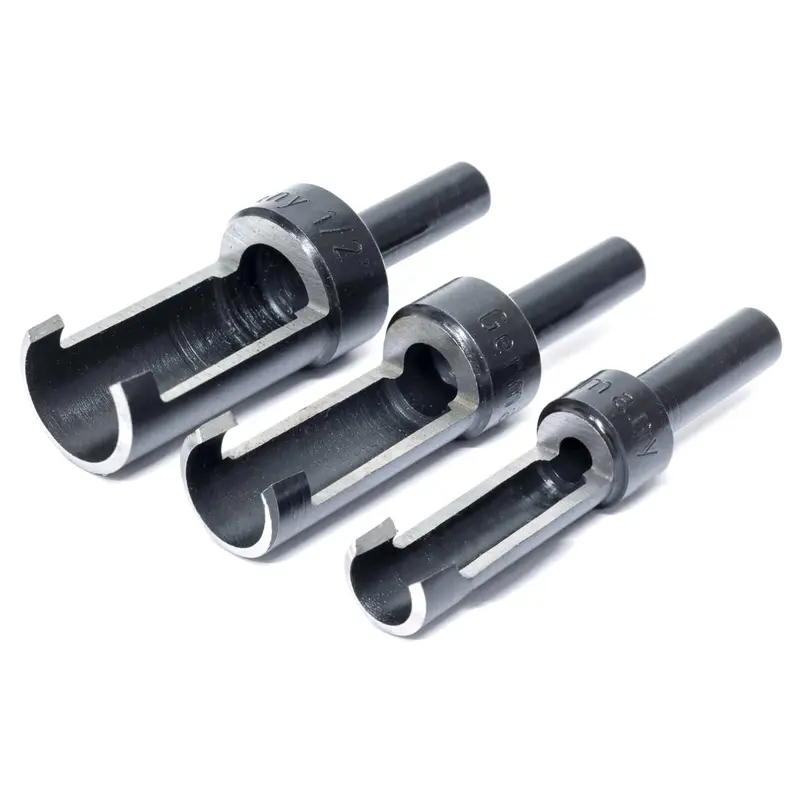 Treated Steel Tapered Plug Cutters Set