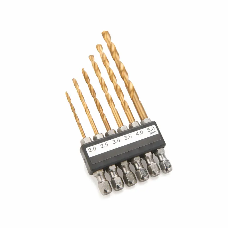Metric Drill Bit Set - 2 mm to 5 mm - 6 Piece