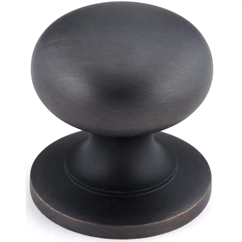 Traditional Mushroom Shape Knob- 1-1/4" Diameter - Brushed Oil-Rubbed Bronze
