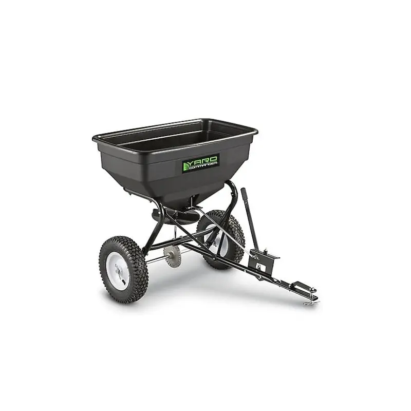 Yard Commander 125 Pound Tow Broadcast Fertilizer Spreader