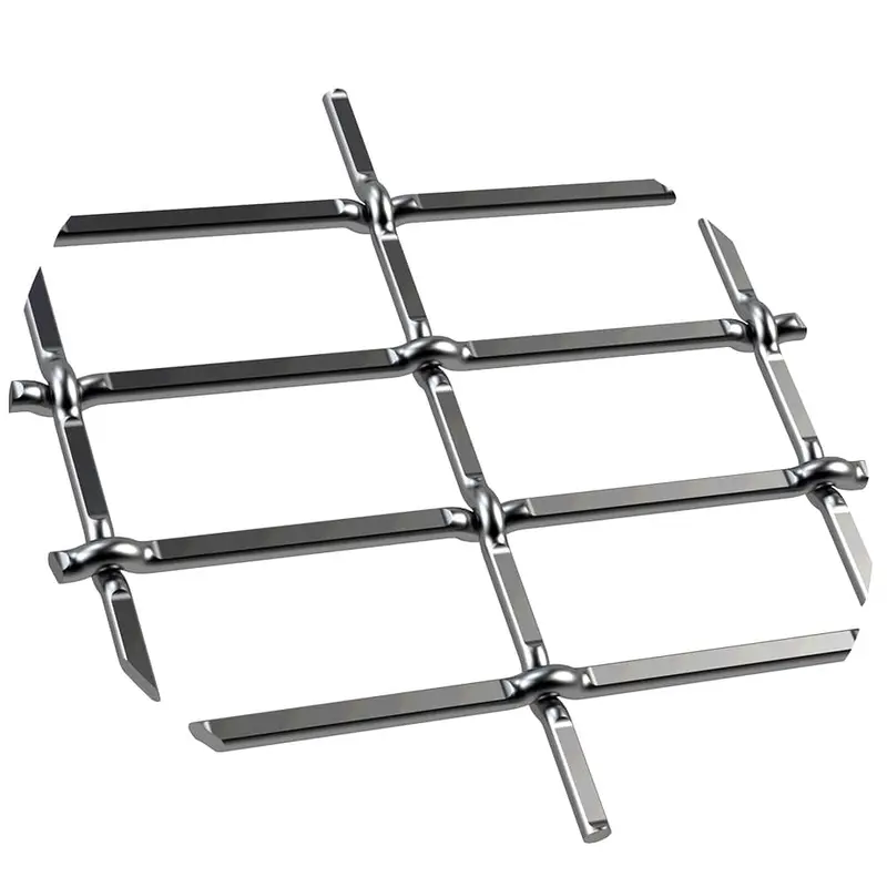 1" Flat Straight Weave Decorative Grille - Satin Nickel, 36" W x 24" L Sheet