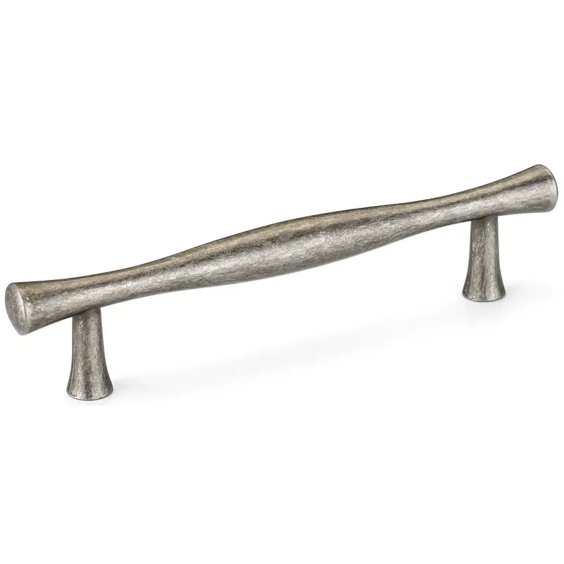 Traditional Pull with Flared Ends - 3-3/4" Center-to-Center -  5-1/8" OL - Pewter