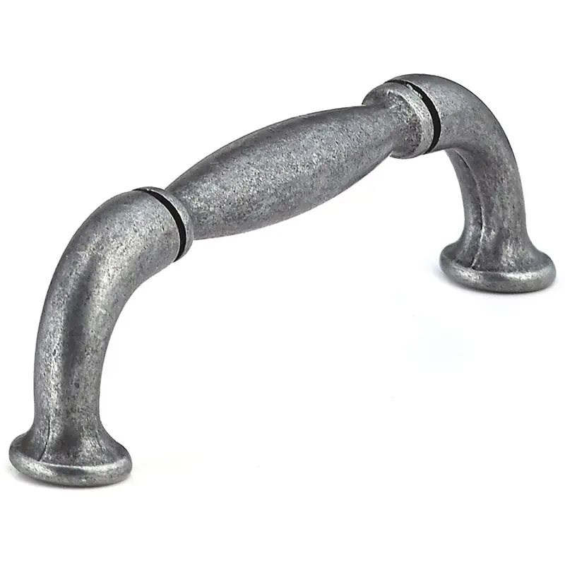 Traditional Pull, 3-3/4" Center-to-Center, Wrought Iron