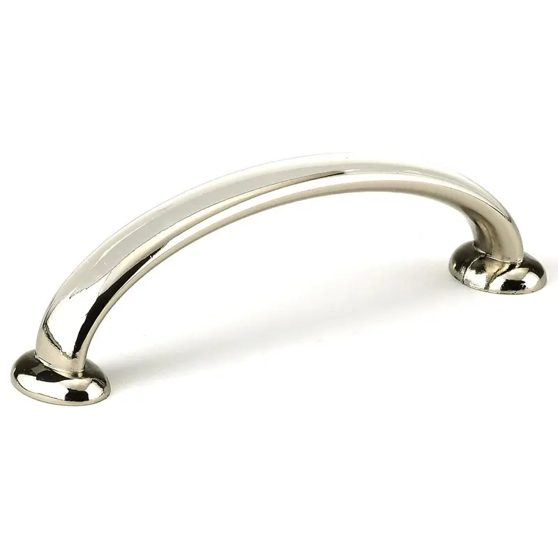 Traditional Pull, 3-3/4" Center-to-Center, Polished Nickel