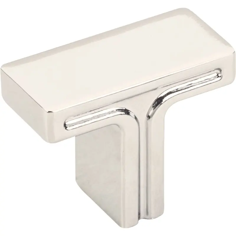 Anwick Rectangle Knob, 1-3/8" O.L., Polished Nickel