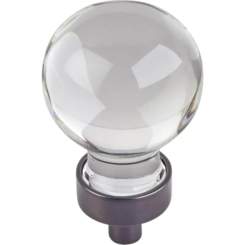 Harlow Small Sphere Glass Knob, 1-1/16" Dia Brushed Oil Rubbed Bronze